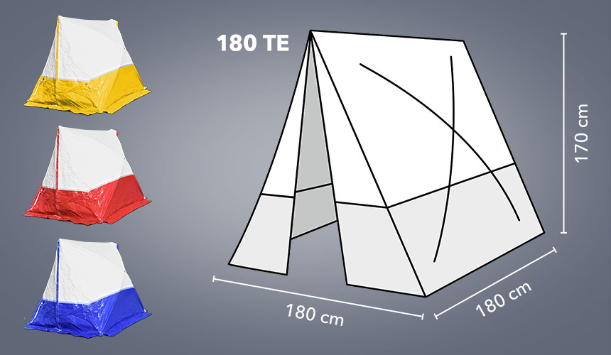 180 TE – colour variants and dimensions