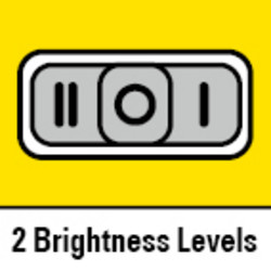 2 brightness levels (6,750 lm and 13,500 lm)