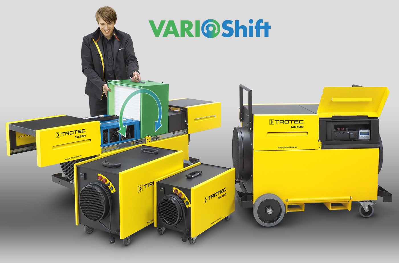All TAC models with Vario-shift function