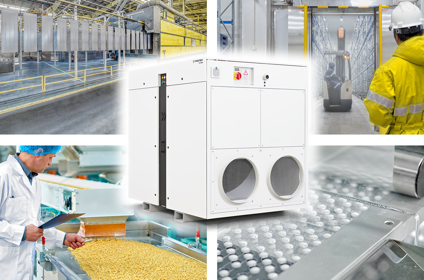 Desiccant dehumidifier - TTR 800 - Trotec GmbH - air / for the  pharmaceutical industry