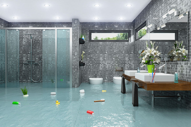 Application in flooded living rooms and bathrooms