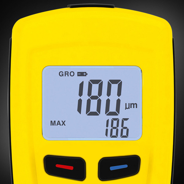 TROTEC Lackmessgerät BB20 – Lackschichten Messgerät für Auto – Messbereich  0 bis 1.250 µm, Speicher für 400 Messwerte, USB : : Baumarkt