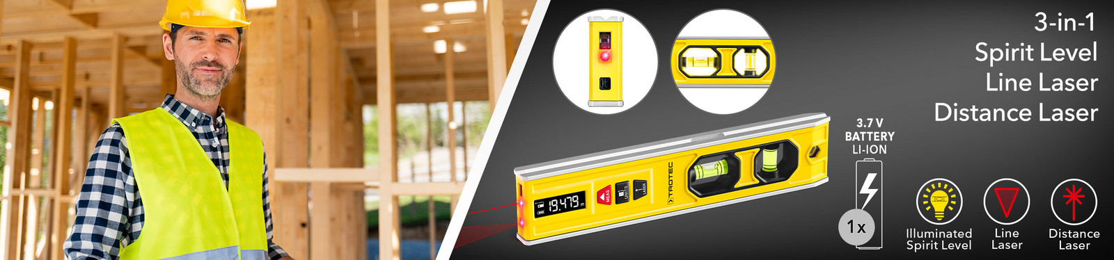 BD1L – laser spirit level