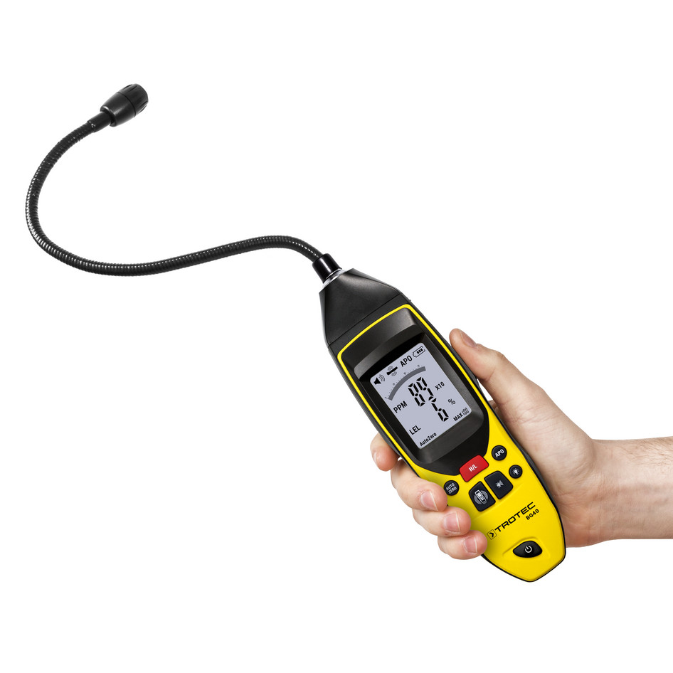 BG40 gas detector held in hand