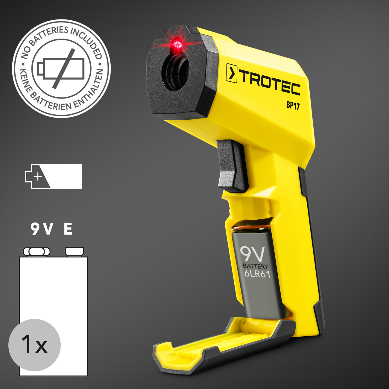 TROTEC Thermomètre laser Pistolet Infrarouge / Pyromètre Bp17 - température  de surface