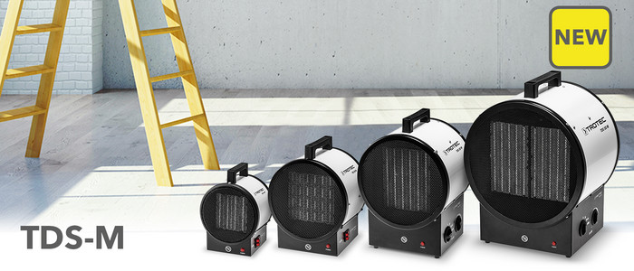 Ceramic fan heaters of the TDS-M series