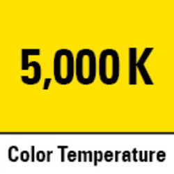 Colour temperature 5,000 K (daylight white)