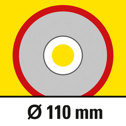Continuous edge disc ø 110 mm