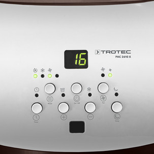 Control panel of the PAC 2610 X