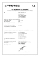 Declaration of conformity for cordless drill driver PSCS 10-16V (INT)