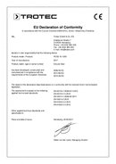 Declaration of conformity portable circular saw PCSS 10-1200 (INT)