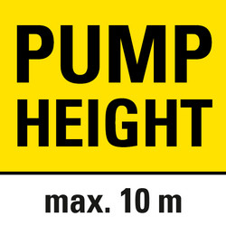 Delivery head of 10 metres
