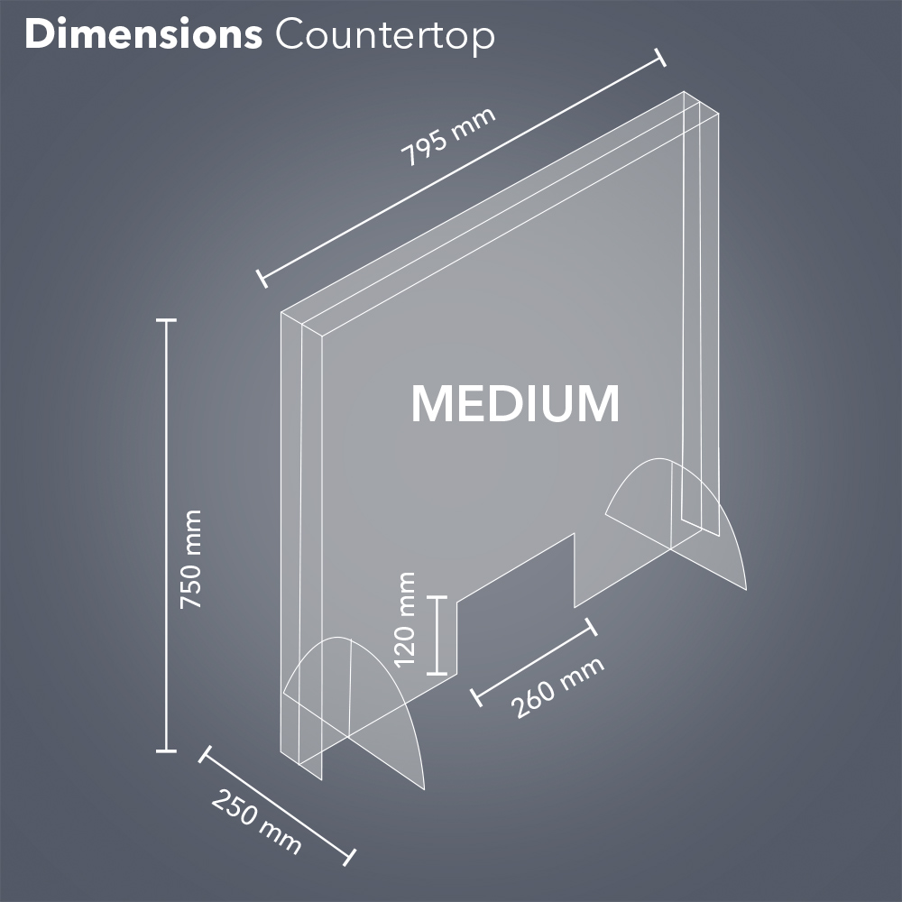 Dimensions countertop (medium)