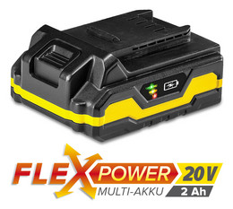 Flexpower multi-device battery 20 V, 2 Ah