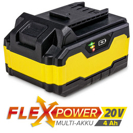 Flexpower multi-device battery 20 V, 4 Ah