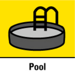 For the application in swimming pools