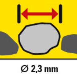 Ground water with particle sizes of up to 2.3 millimetres