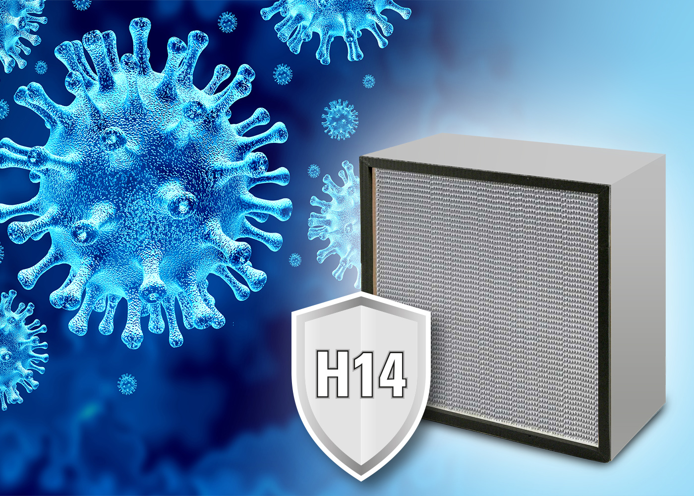 H14 high-efficiency particulate air filter for corona application available now