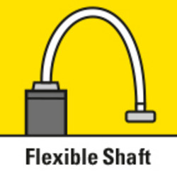 Highly flexible bending shaft for extra precise working