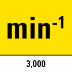 Idle speed 0 to 3,000 min<sup>-1</sup>