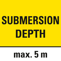 Immersion depth: 5 metres