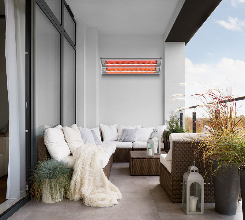 Infrared radiant heater IR 2400 – for covered or uncovered outdoor areas