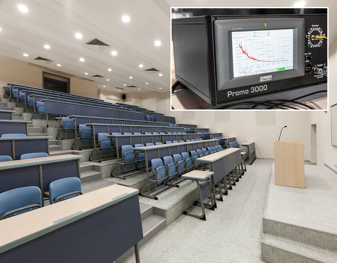 Investigations on the ventilation situation in a lecture hall