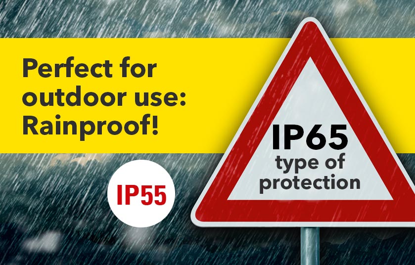 IP55/IP65 type of protection