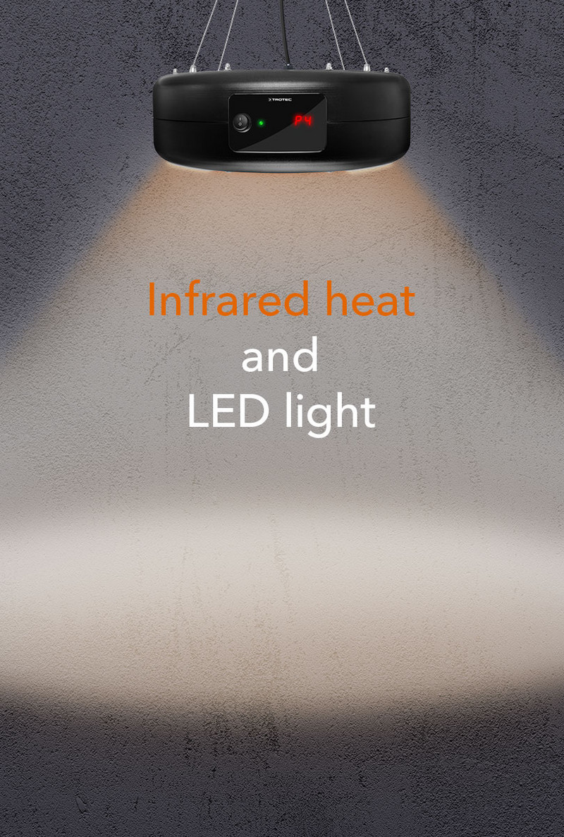 IR 1550 SC – infrared heat and LED lighting