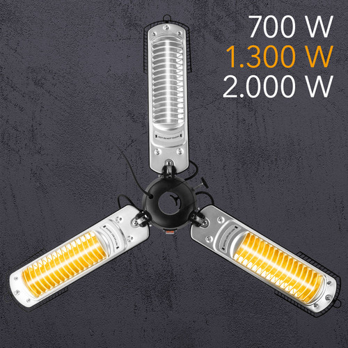 IR 2005 SC – heating capacity up to 2,000 W