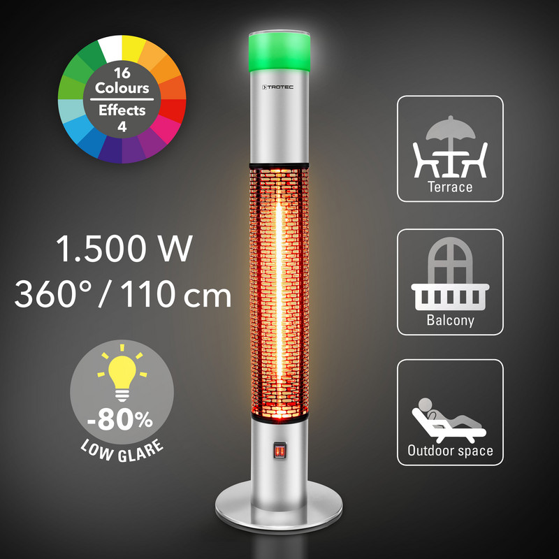 IRS 1500 E – 360°-warmth distributed all round