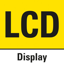 LCD with value display and colour indicator