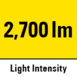 Light-intense LED work light with 48 high-performance LEDs for extra bright light with 2,700 lm