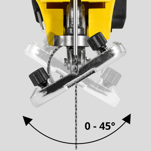 Mitre cuts up to an angle of 45°