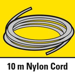 Nylon lowering cord of 10 m length