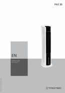 Operating manual Air cooler PAE 30 (EN)