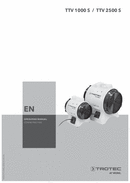 Operating manual for axial fans TTV 1000 S / TTV 2500 S (EN)