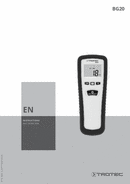 Operating manual for carbon monoxide measuring device BG20 (EN)