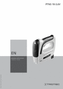 Operating manual for cordless tacker PTNS 10-3,6V (EN)