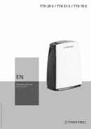 Operating manual for dehumidifier TTK 29 E / TTK 51 E / TTK 70 E (EN)