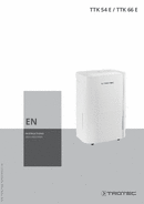 Operating manual for dehumidifier TTK 54 E / TTK 66 E (EN)