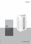 Operating manual for dehumidifier TTR 55 E (EN)
