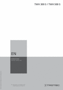 Operating manual for heated towel rail TWH 300 S / TWH 500 S (EN)