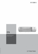 Operating manual for radiant heater IR 1500 S (EN)