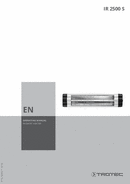 Operating manual for radiant heater IR 2500 S (EN)