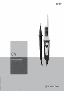 Operating manual for voltage detector BE17 (EN)