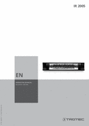 Operating manual radiant heater IR 2005 (EN)