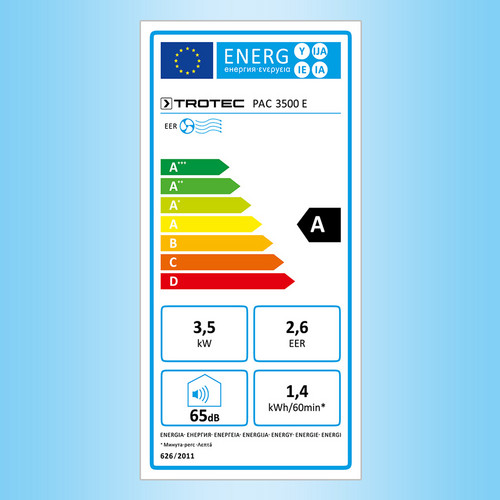 PAC 3500 E – energy label