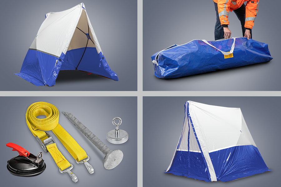 Pitched roof tent from Trotec