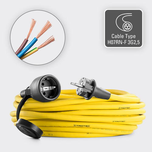 Professional extension cable - cable type H07RN-F 3G2,5